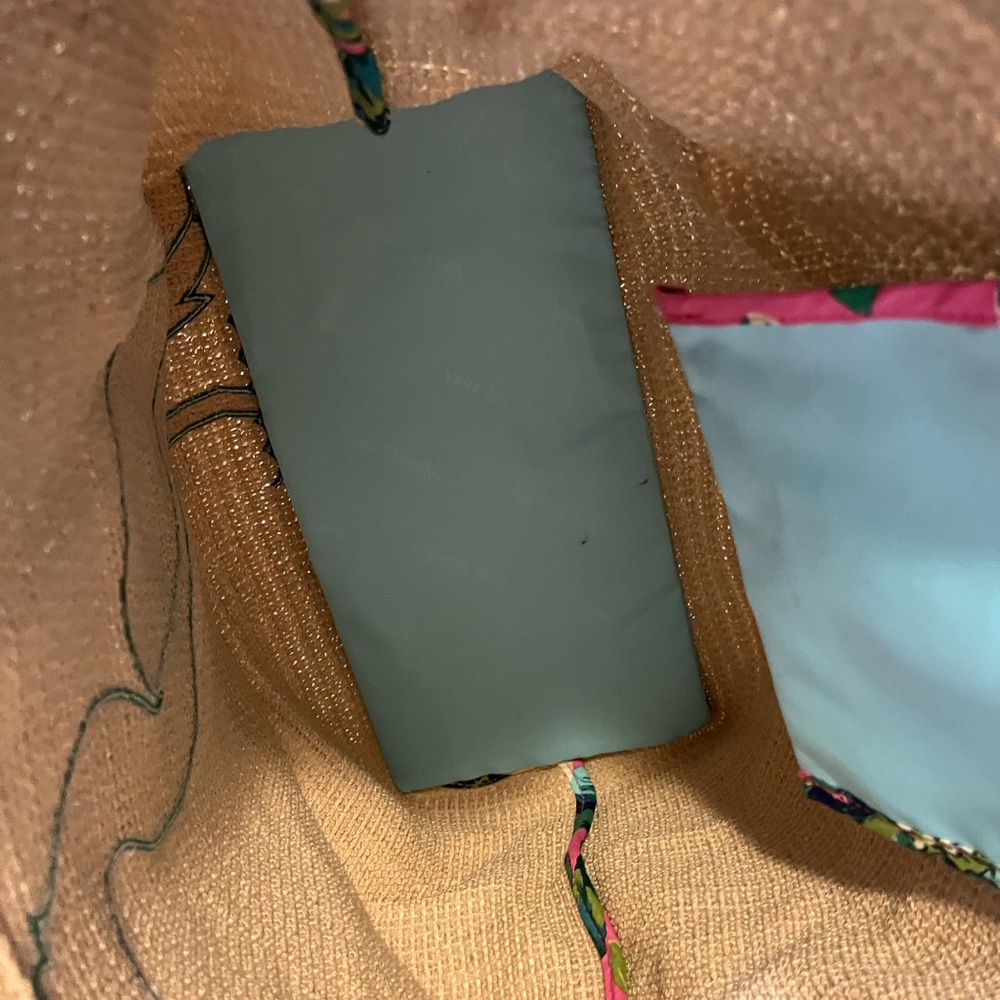 Vera Bradley Pink and Tan Tropical Tote - Picture 3 of 6